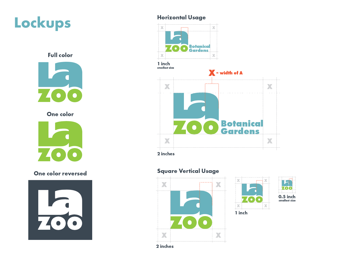 New logo with usage and clearspace information.
