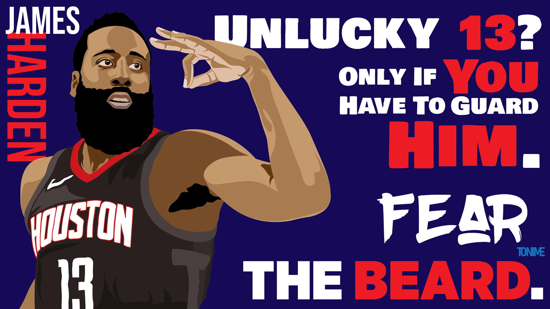 James Harden Vector Poster