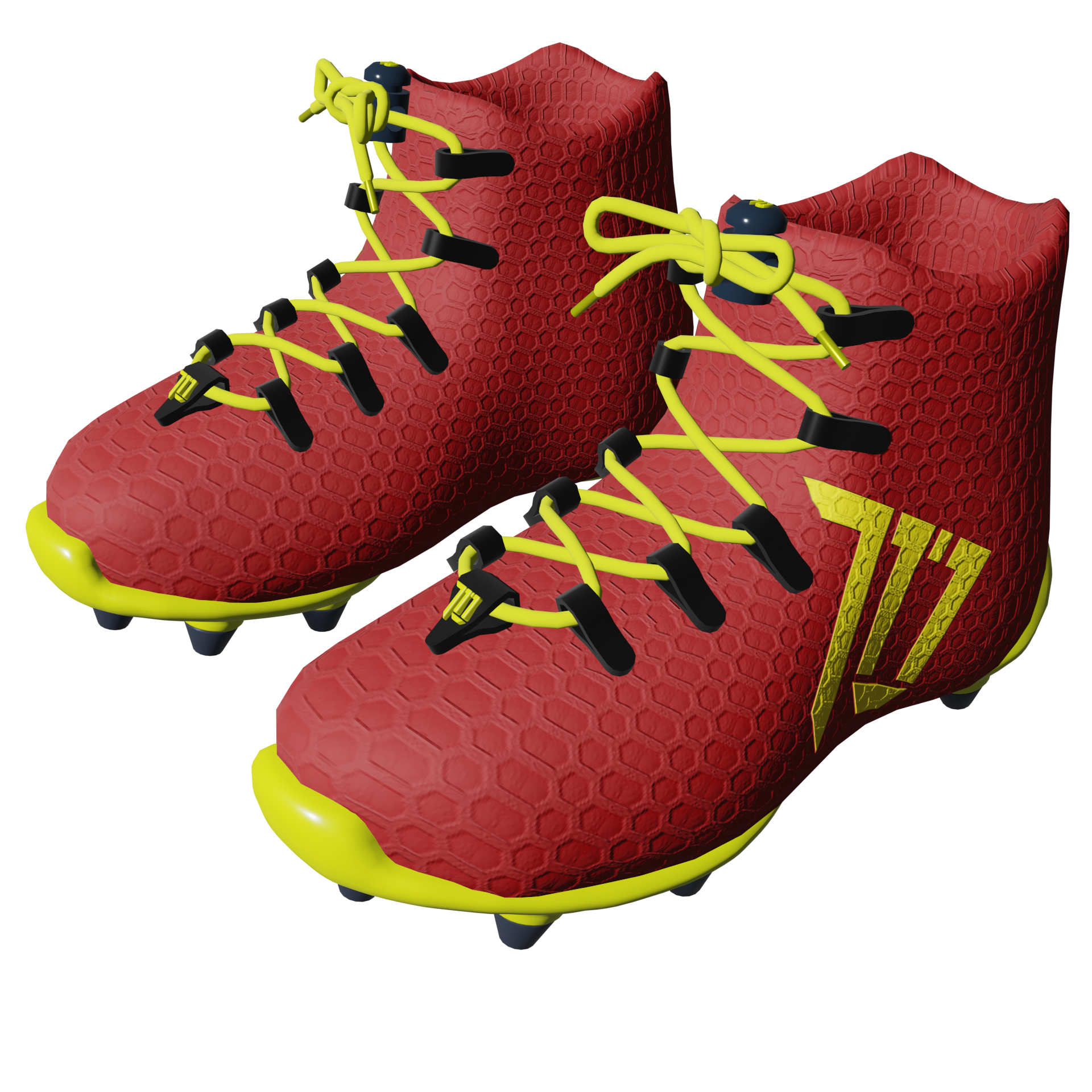3D Modeled Cleats Robin Colorway