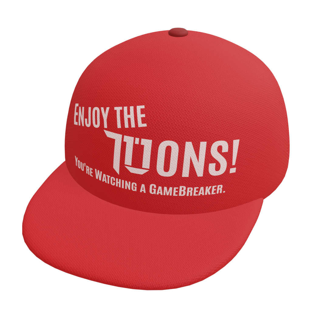 3D Graphic Flat Brim Cap