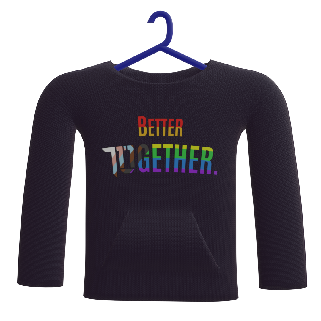3D Better TOgether Pride Hoodie