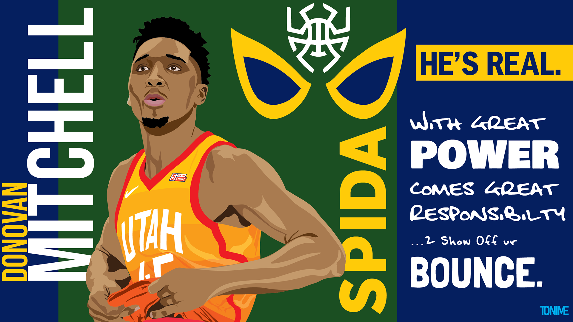 Donovan Mitchell Vector Poster