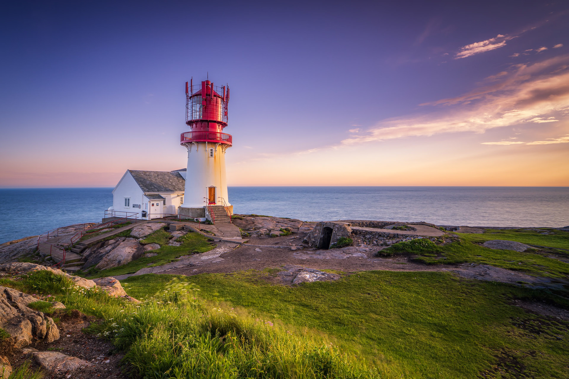 Leuchtrurm in Lindesnes (Südkap)