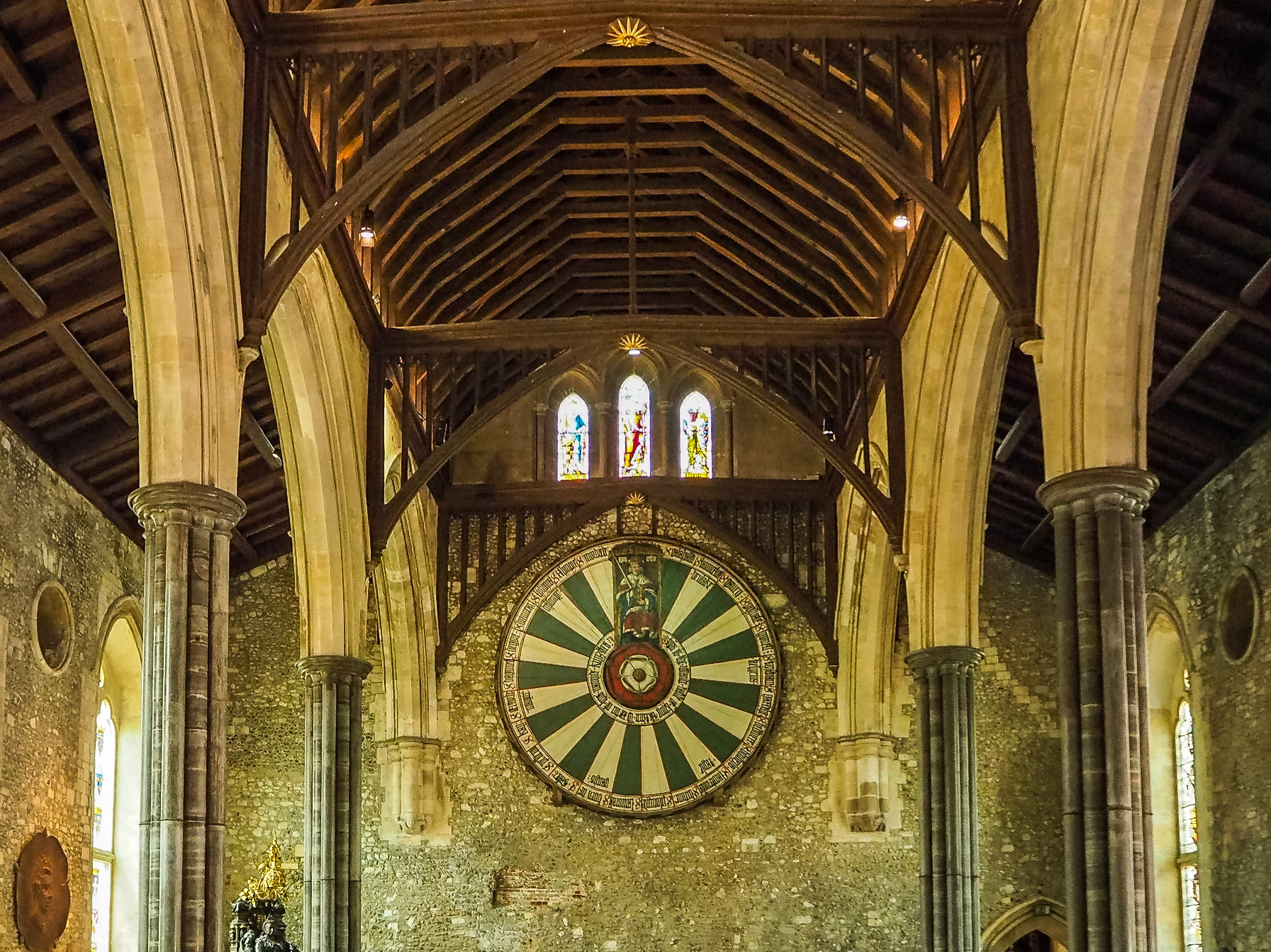 Der Runde Tisch von König Artus in der Great Hall