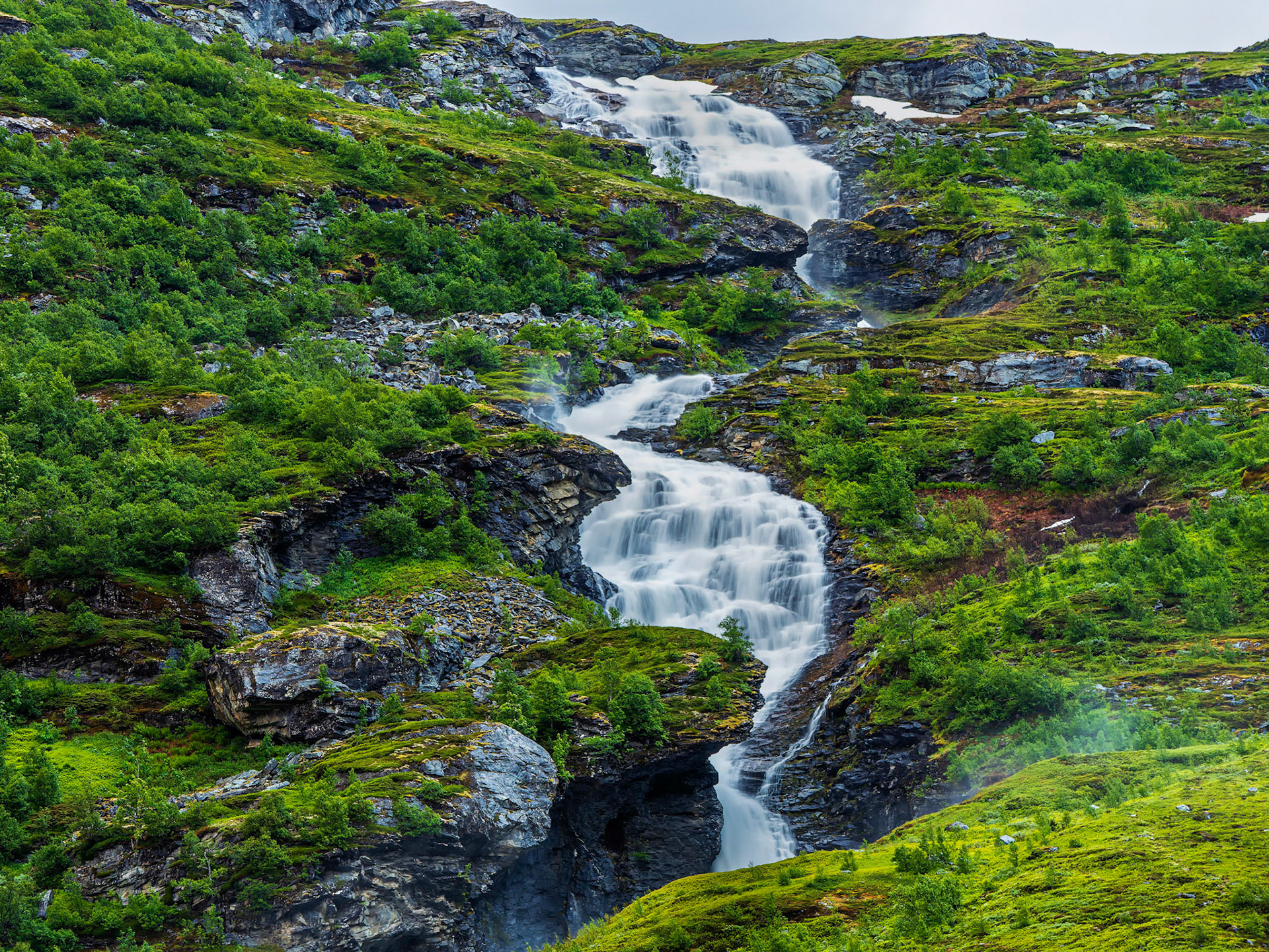 Geiranger Wasserfall an der Trollstiege