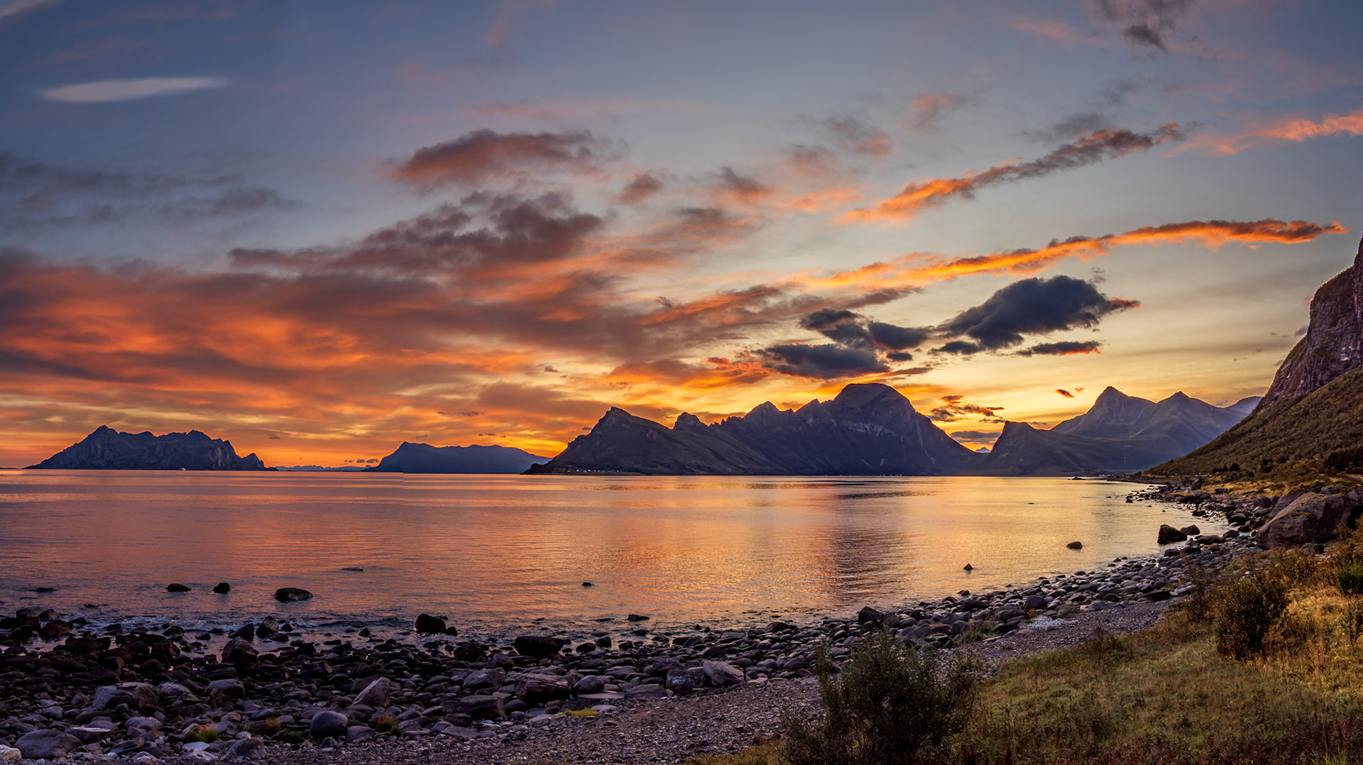 Blick vom Ureddeplassen Rastplatz