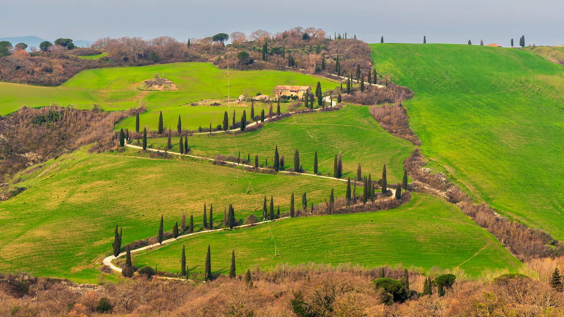 Serpentinen des Agriturismo Podere Casanova