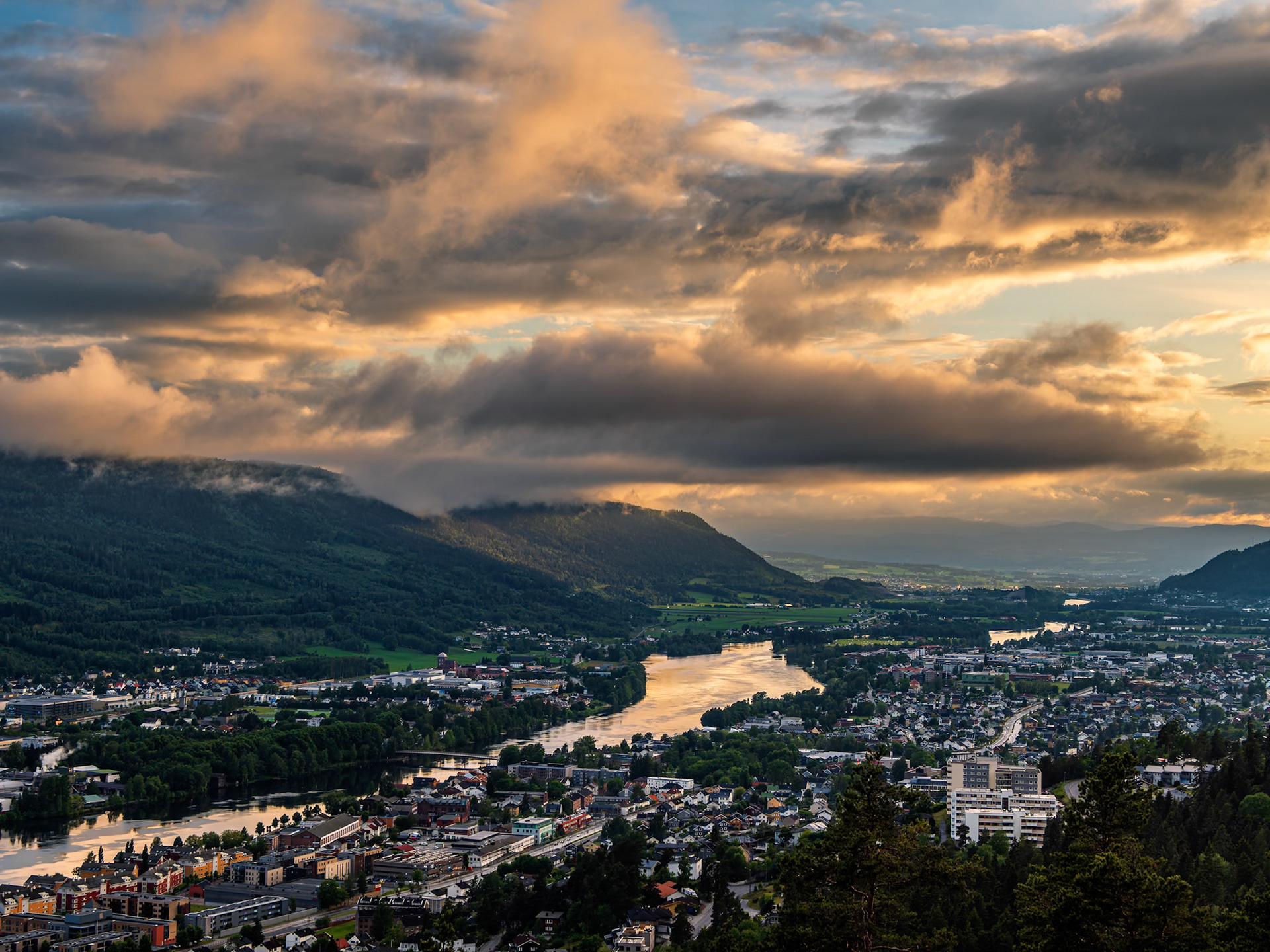 Abendstimmung in Drammen
