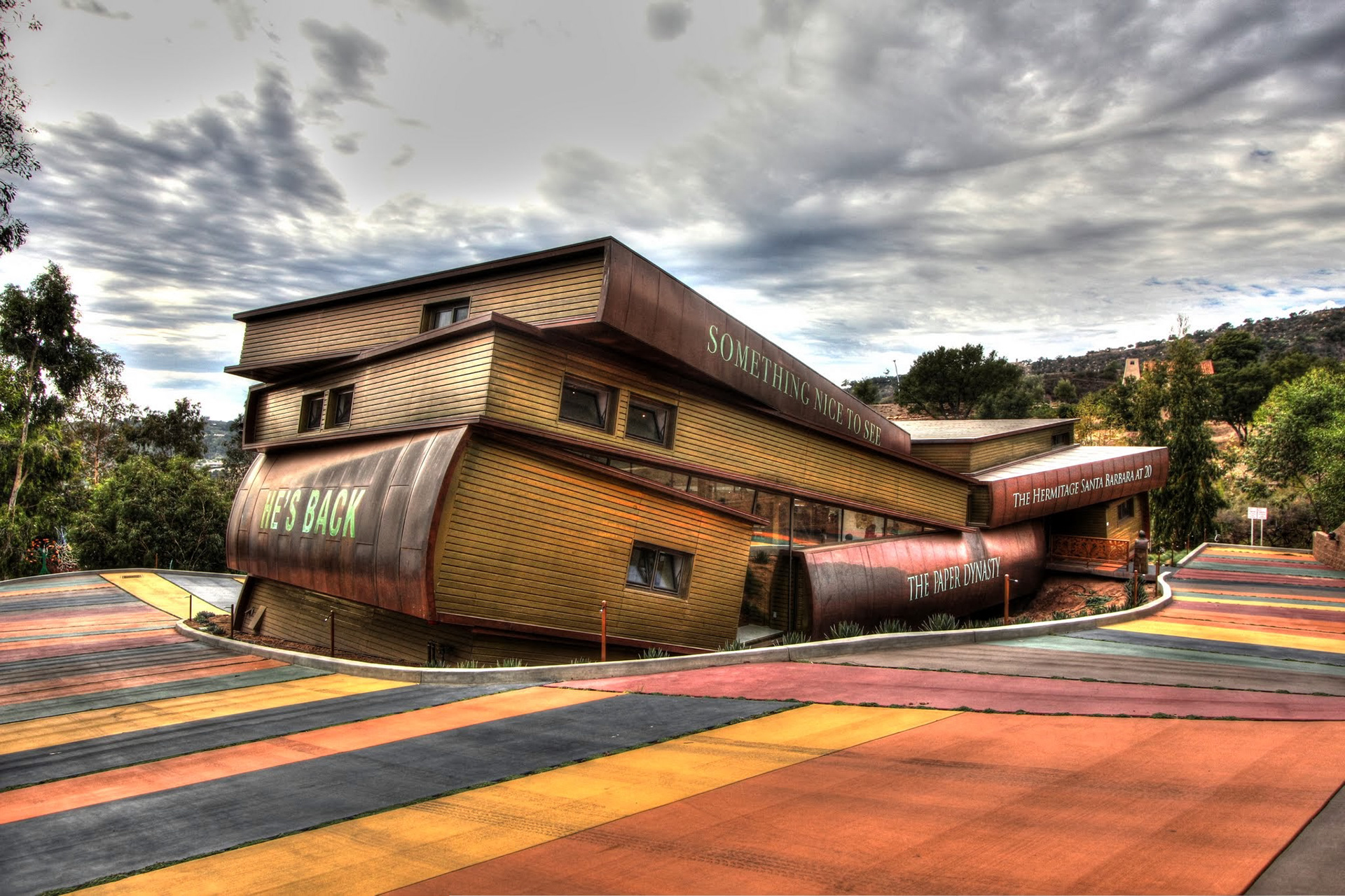 The Hermitage Museum, in the shape of stacked books, architect Bruce Biesman-Simons