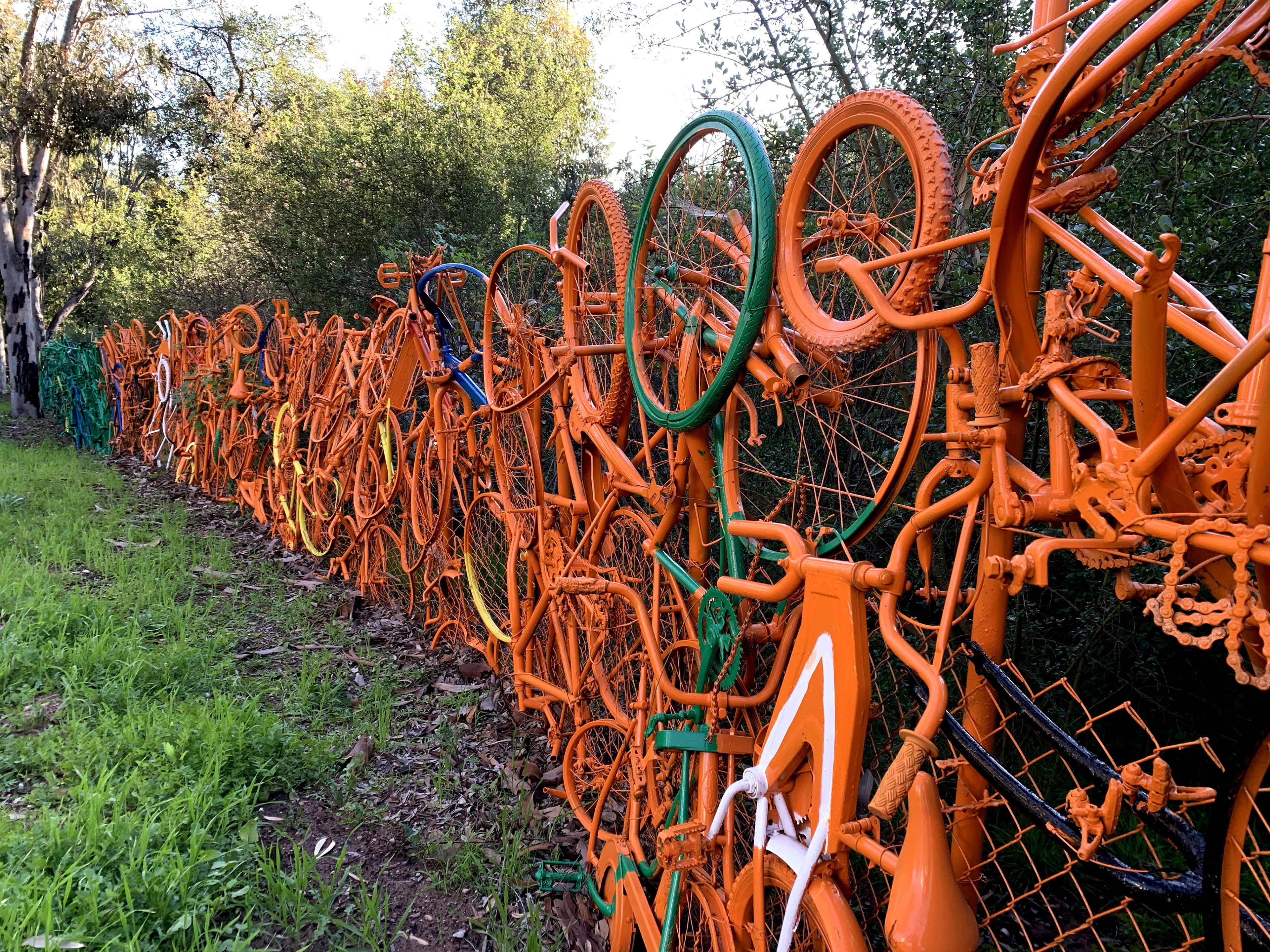 The bicycle fence