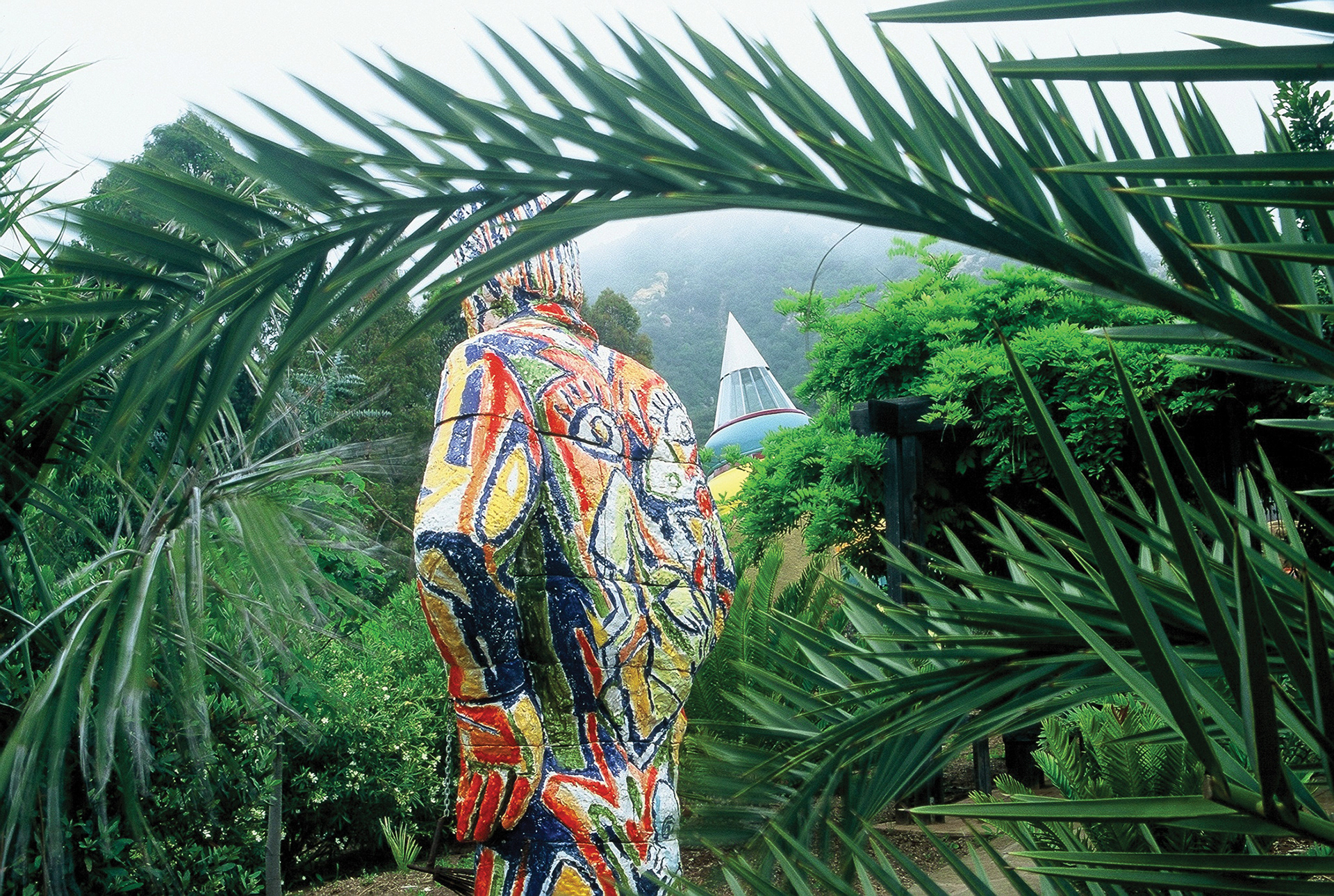 The colorful ceramic "Angry Man" by Viola Frey