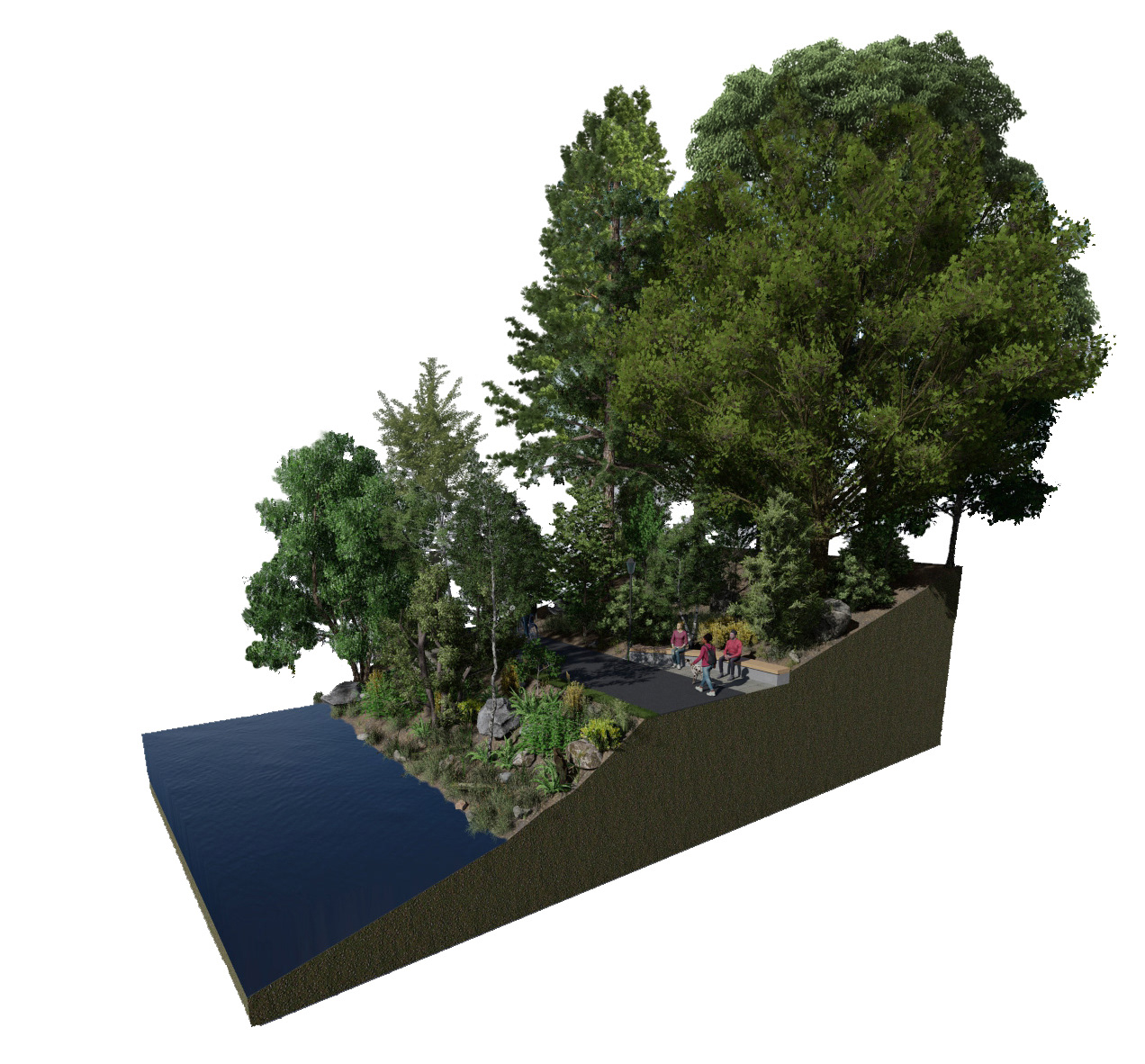 Axon of Riverside Bike Trail 