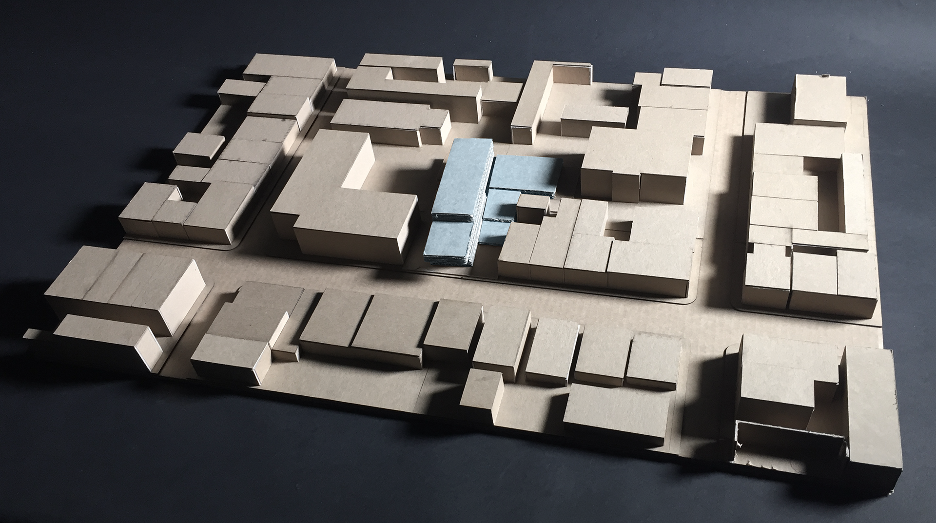 Site Model of the Surrounding French Quarter with a Massing Model of 816