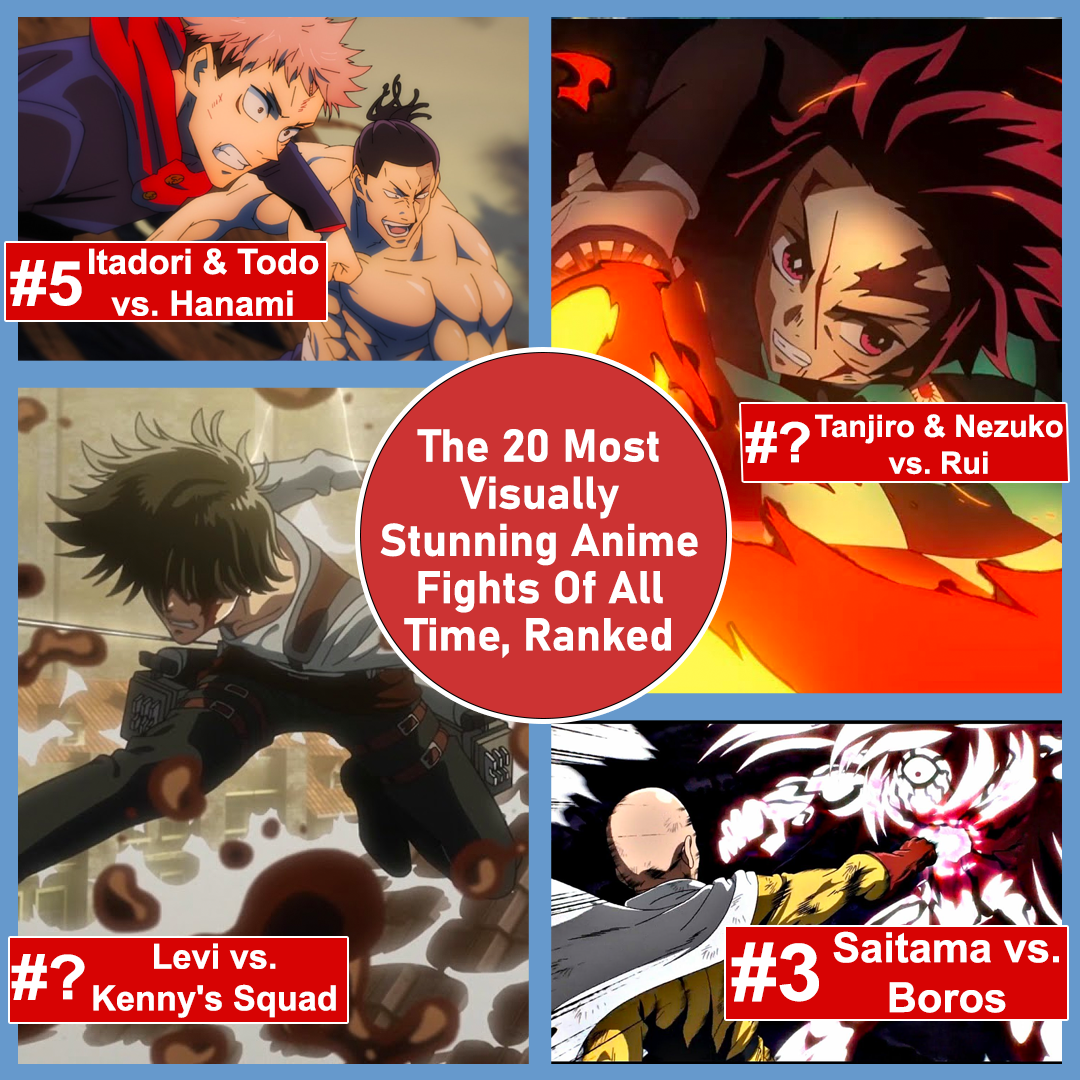 The Most Visually Stunning Anime Fights, Ranked