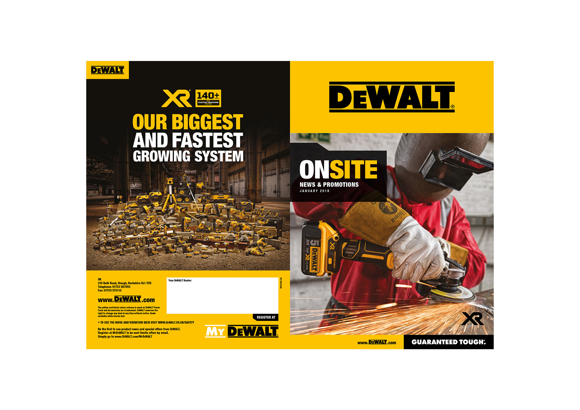 DEWALT ONSITE Product Brochure Design