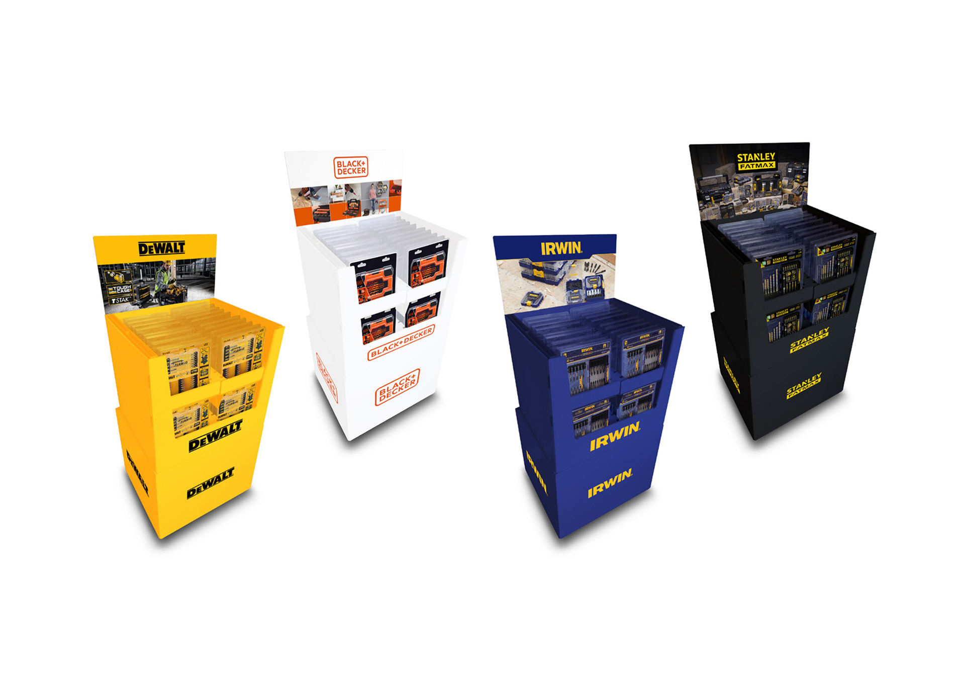 Stanley Black & Decker Accessories Display Stand Designs
