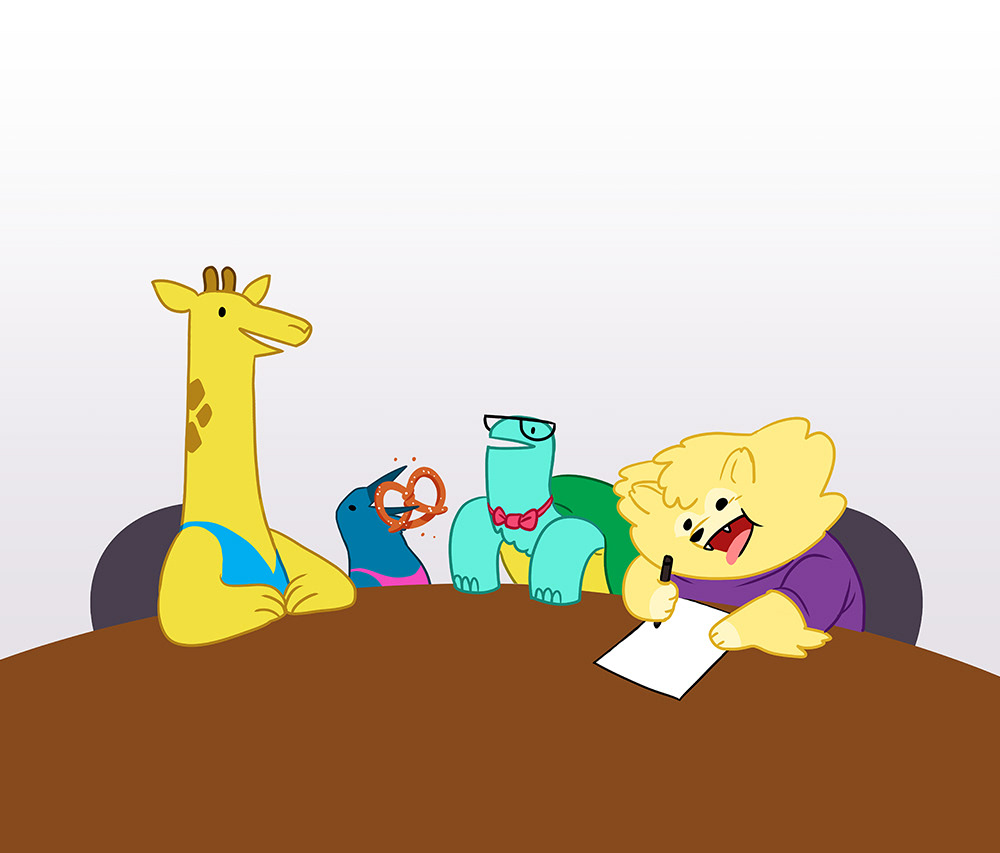 The Gang Have a Meeting