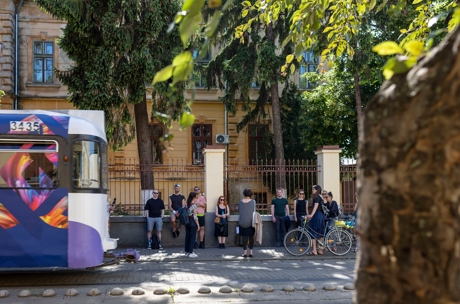 Soundwalks with Maria Balabaș. Photo: Daliana Iacobescu