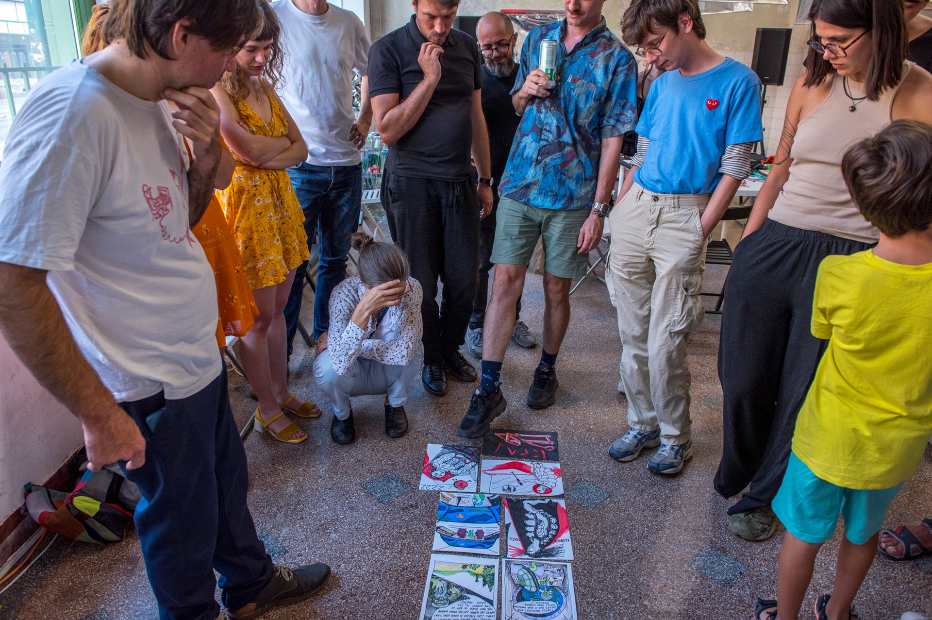 Collective comics workshop Partisans in Space with Rena Rädle & Vladan Jeremić Photo: Cătălin Bătrânu