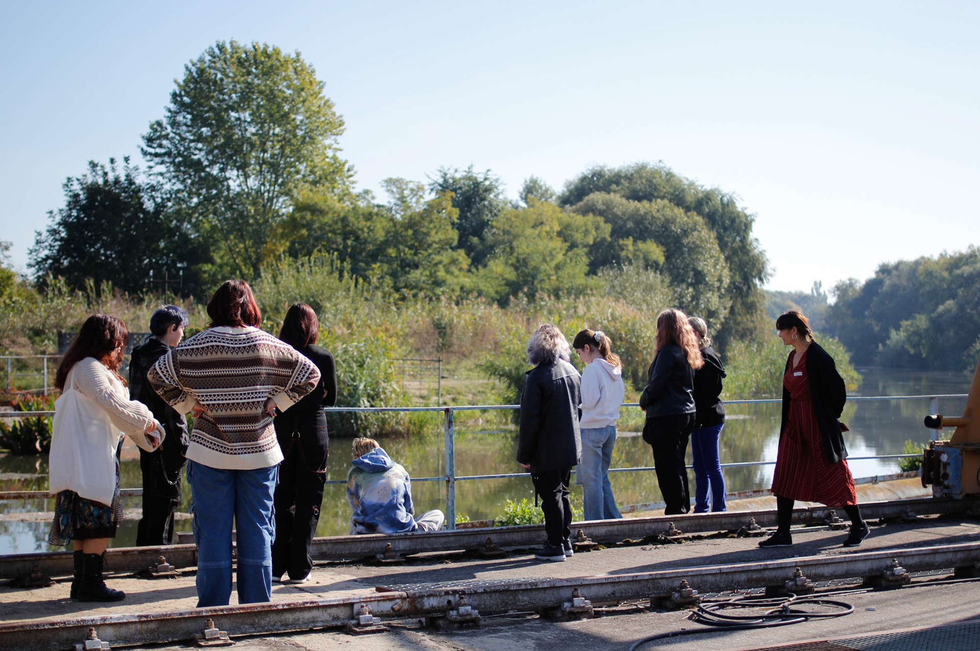The Invisible Poetics of the Aquatic Ecosystem with Nita Mocanu & Marius Stoica, October 7–8, 2023, Uzina Hidrocentrală Timișoara – Culture Quest #4 – Photo: Mircea Ilcău