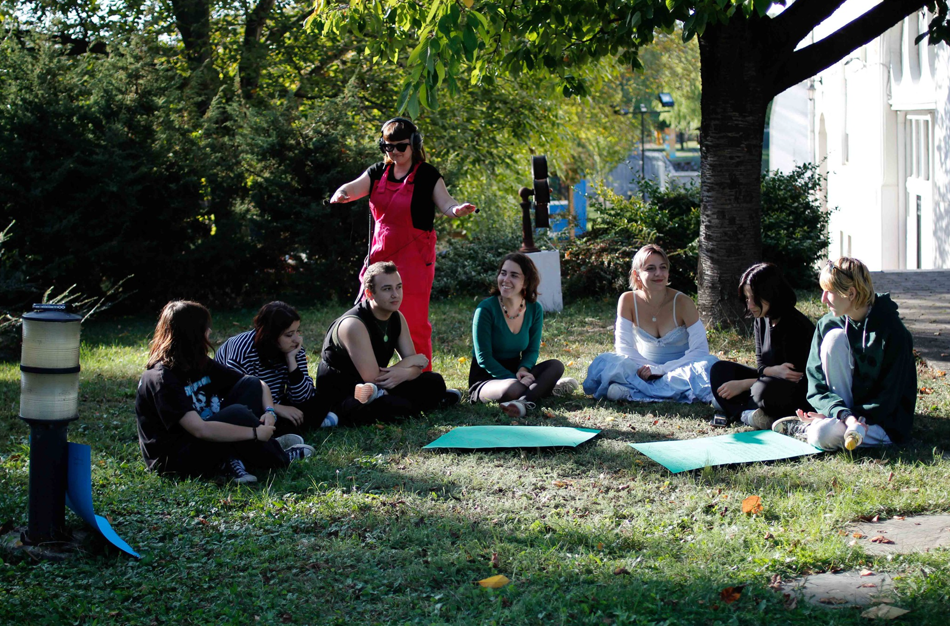 Not Even Water Gets Us Wet. A poetic sound composition workshop with Jasmina Al-Qaisi & Ralf Wendt, October 6, 2023, Timișoara Hydropower Plant – Culture Quest #4 – Photo: Mircea Ilcău