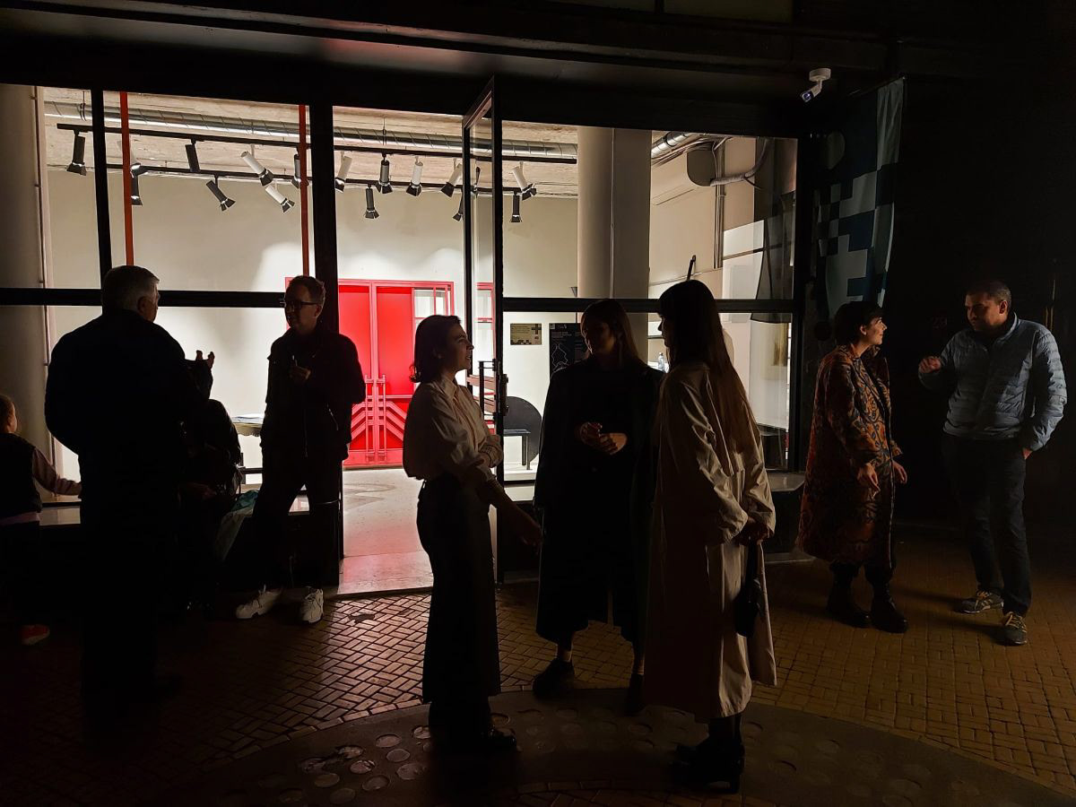 Gathering with the residents of the Pherekyde building