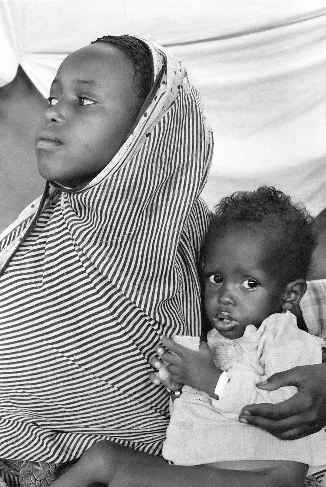 Somali refugees at a feeding centre in eastern Ethiopia
