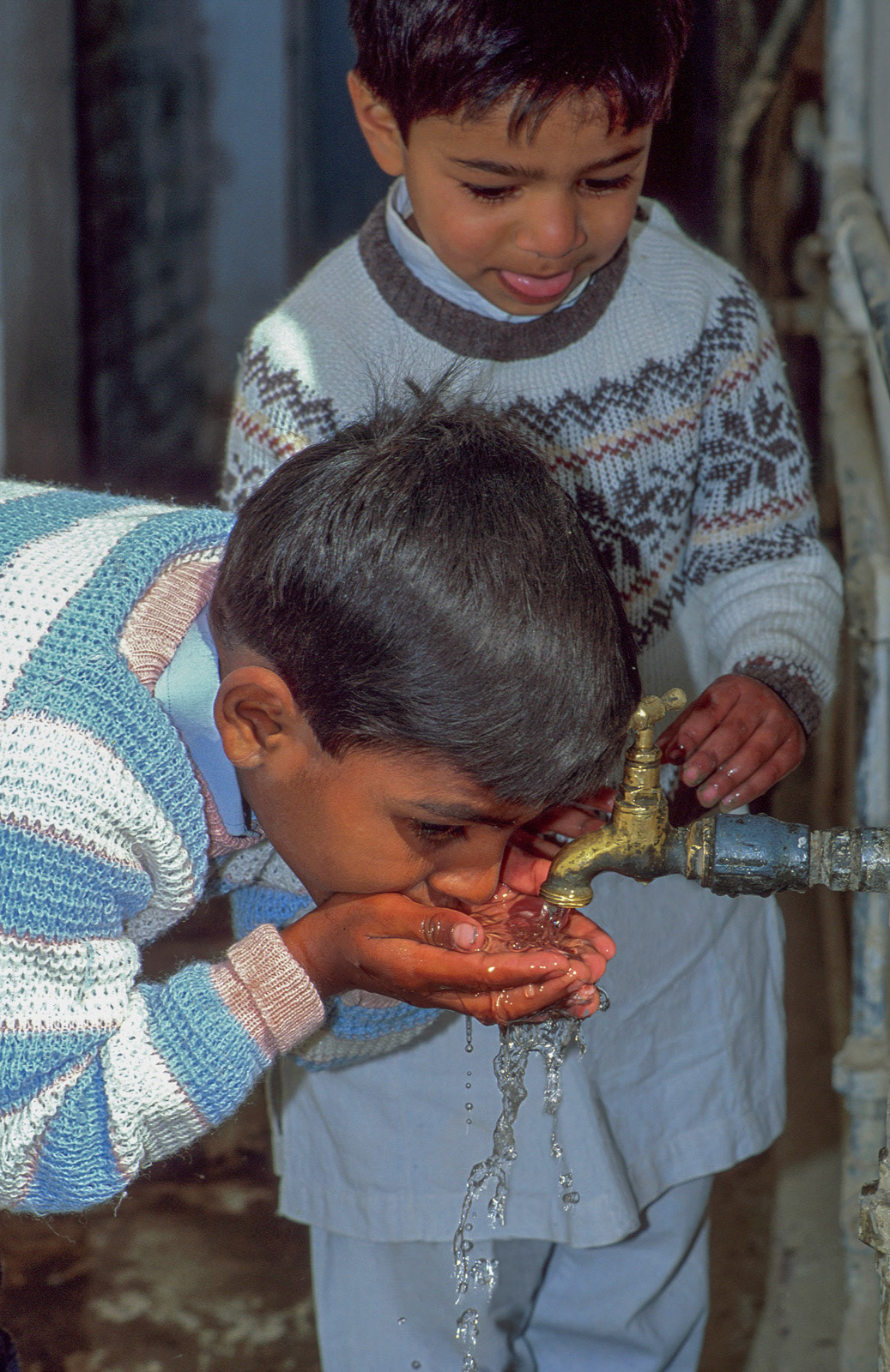 Playground drinking tap. British High School, Quetta, Pakistan