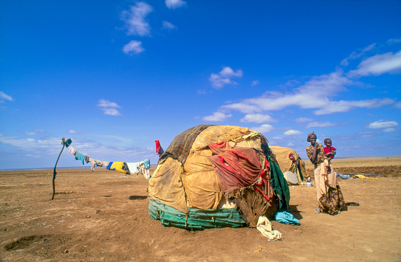 Home for Somali refugee family. Ethiopia/Somali border