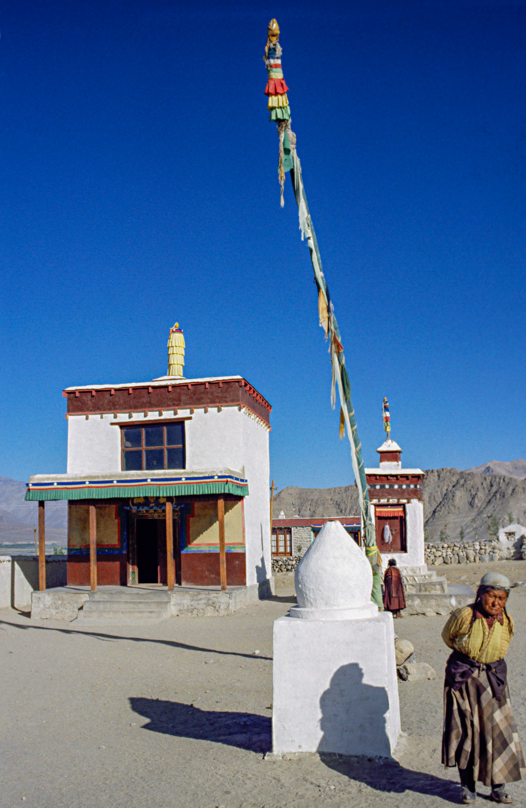 Small Buddhist temple. Ladakh. India