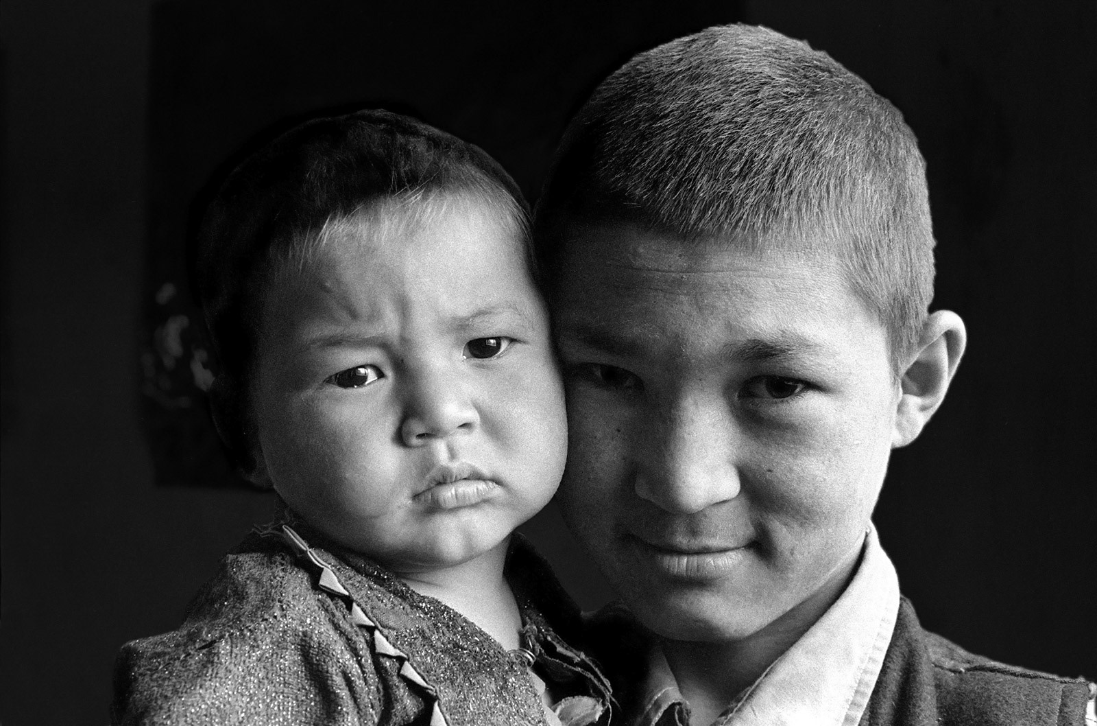 Afghan refugee brother and sister. Peshawar. Pakistan