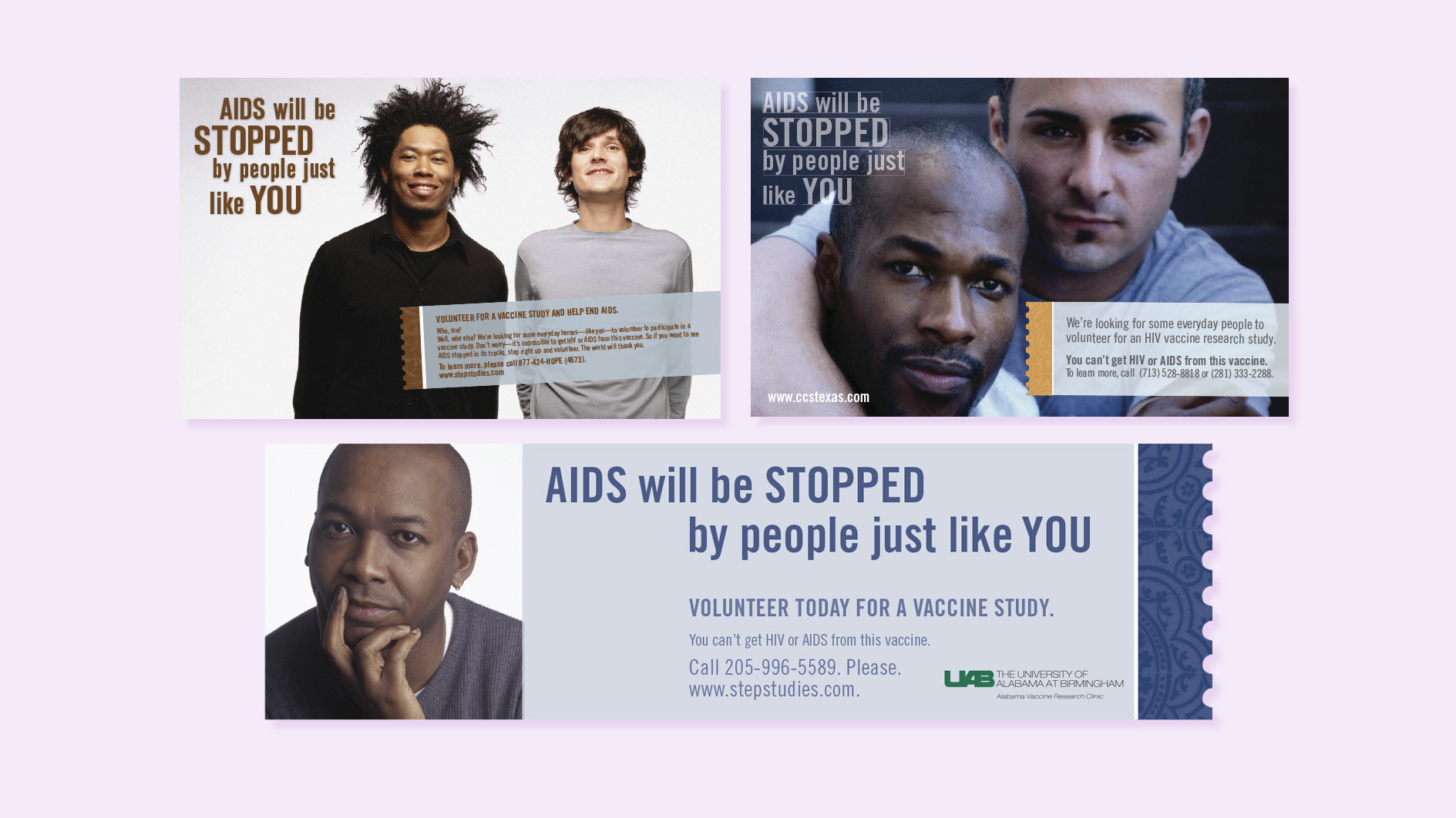 "Everyday Heroes" campaign to recruit under-represented communities to participate in HIV vaccine trials.
