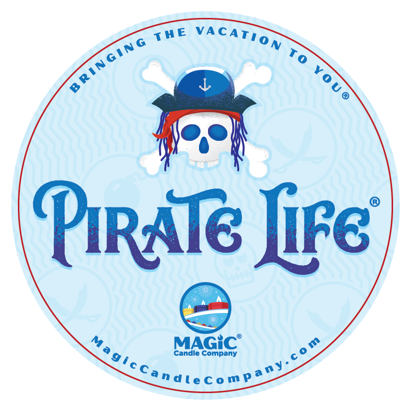 Original Pirate Life Candle Label