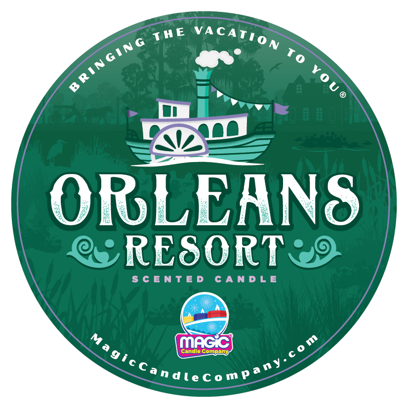 Updated Orleans Resort Candle Label