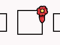 Red ribbon, rad painting.
