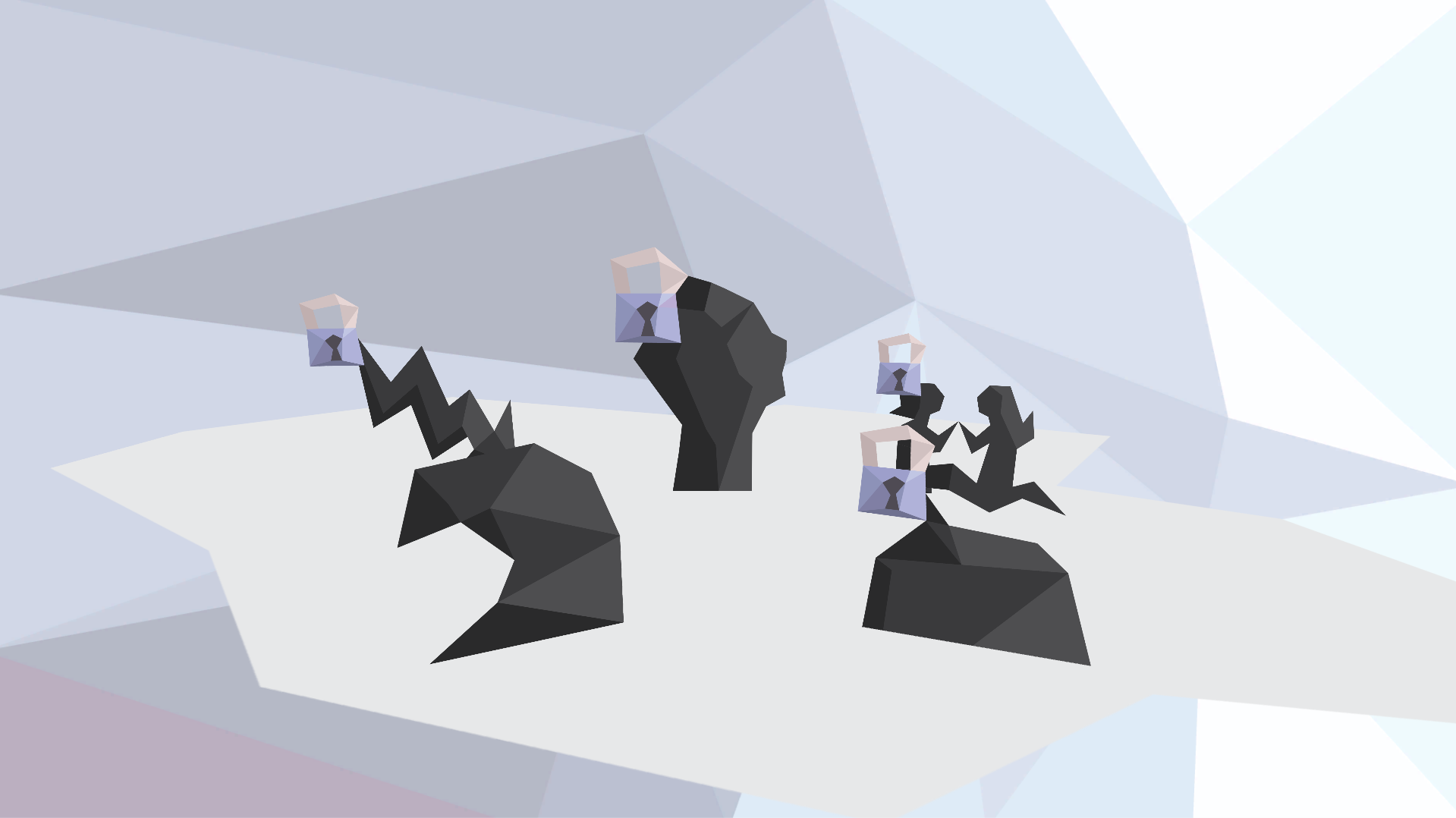Dioramas start out empty—