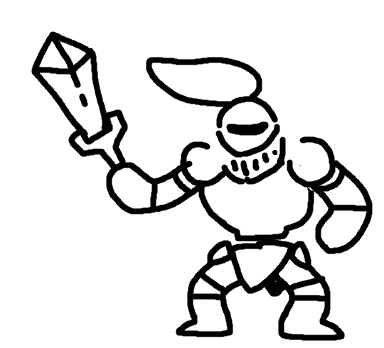 My original concept for the knight.