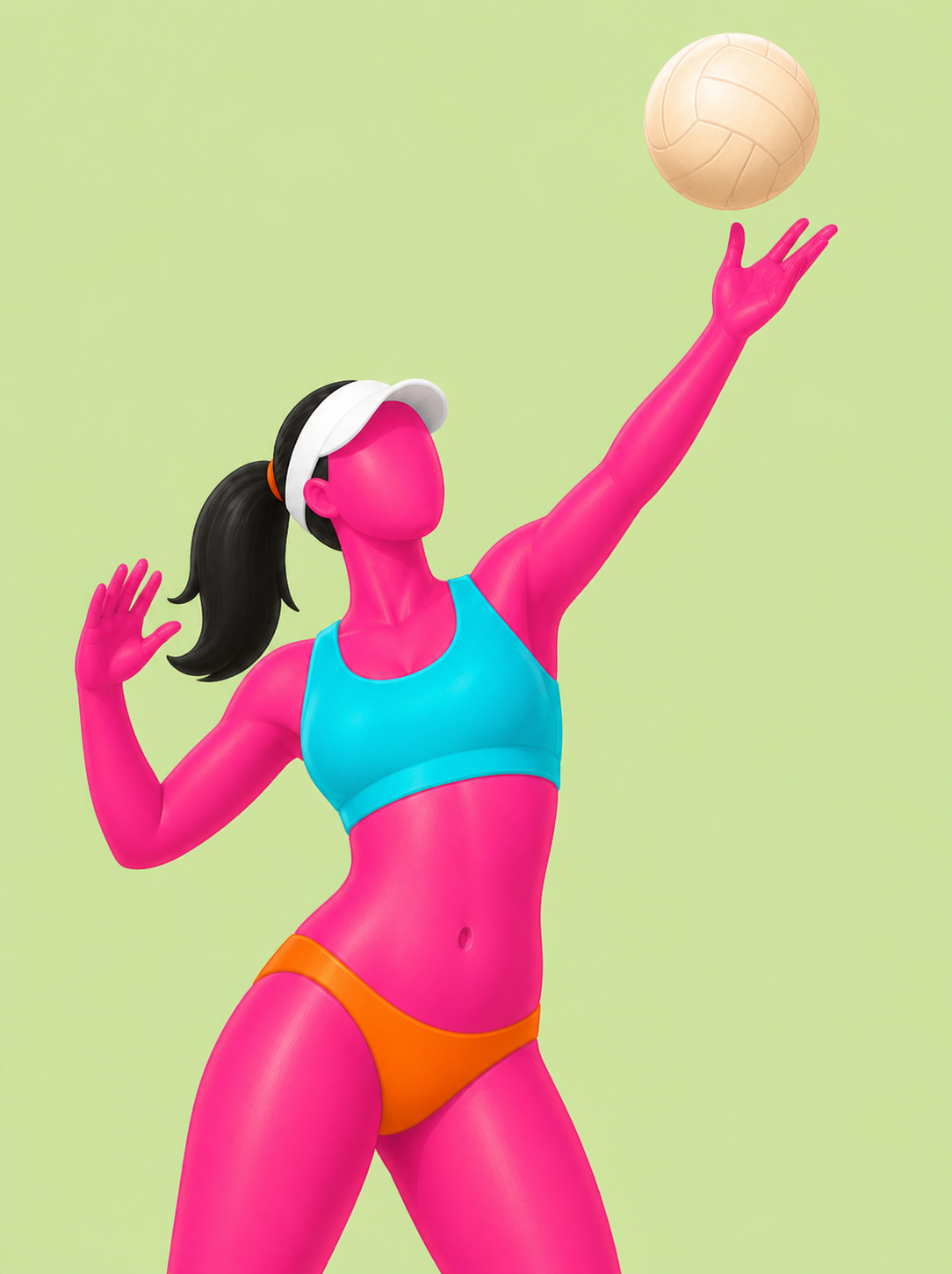 Beach Volleyball Serve