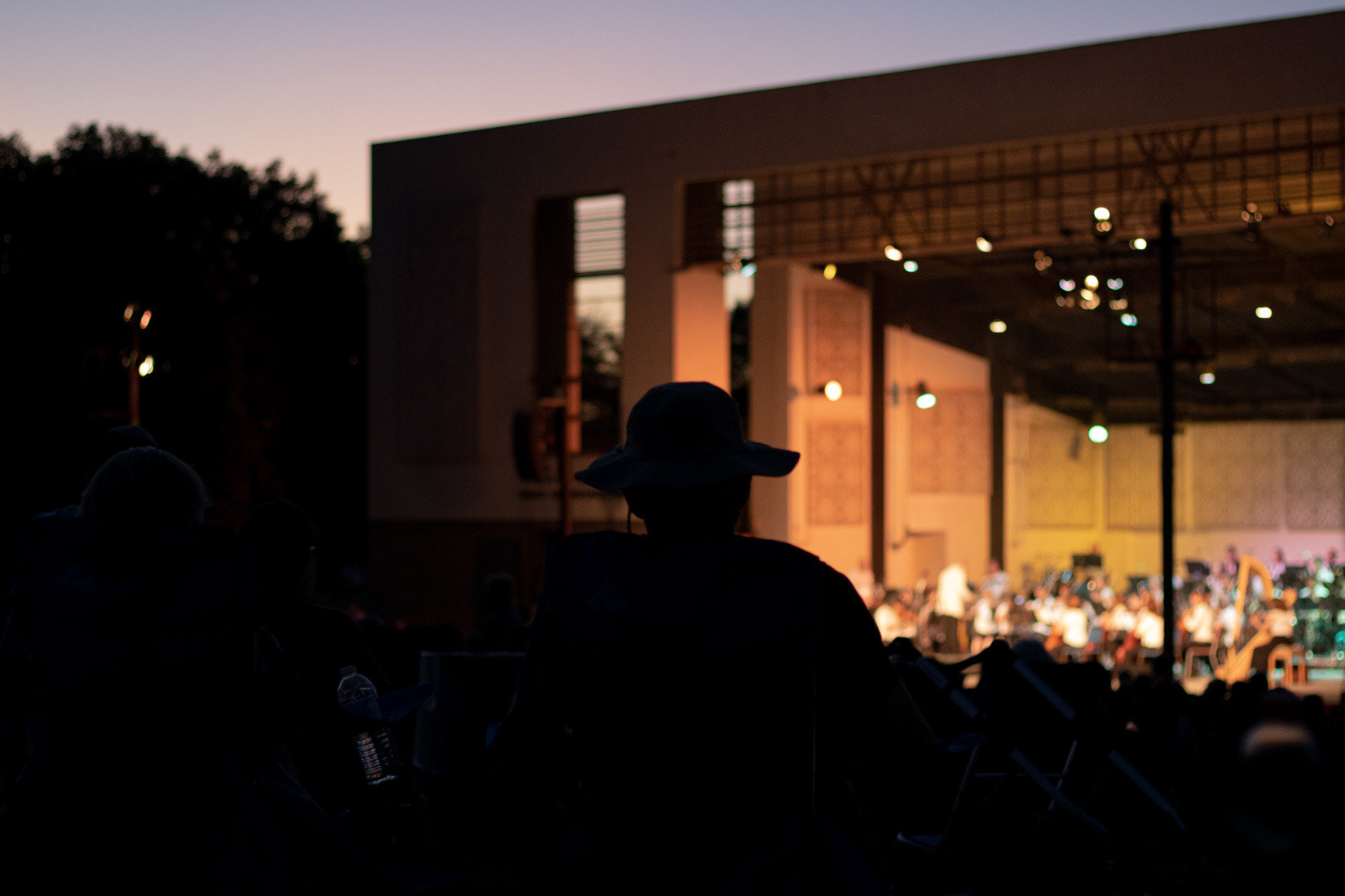 The Tucson Pops Orchestra performs at Reid Park in Tucson, Arizona on May 22. 