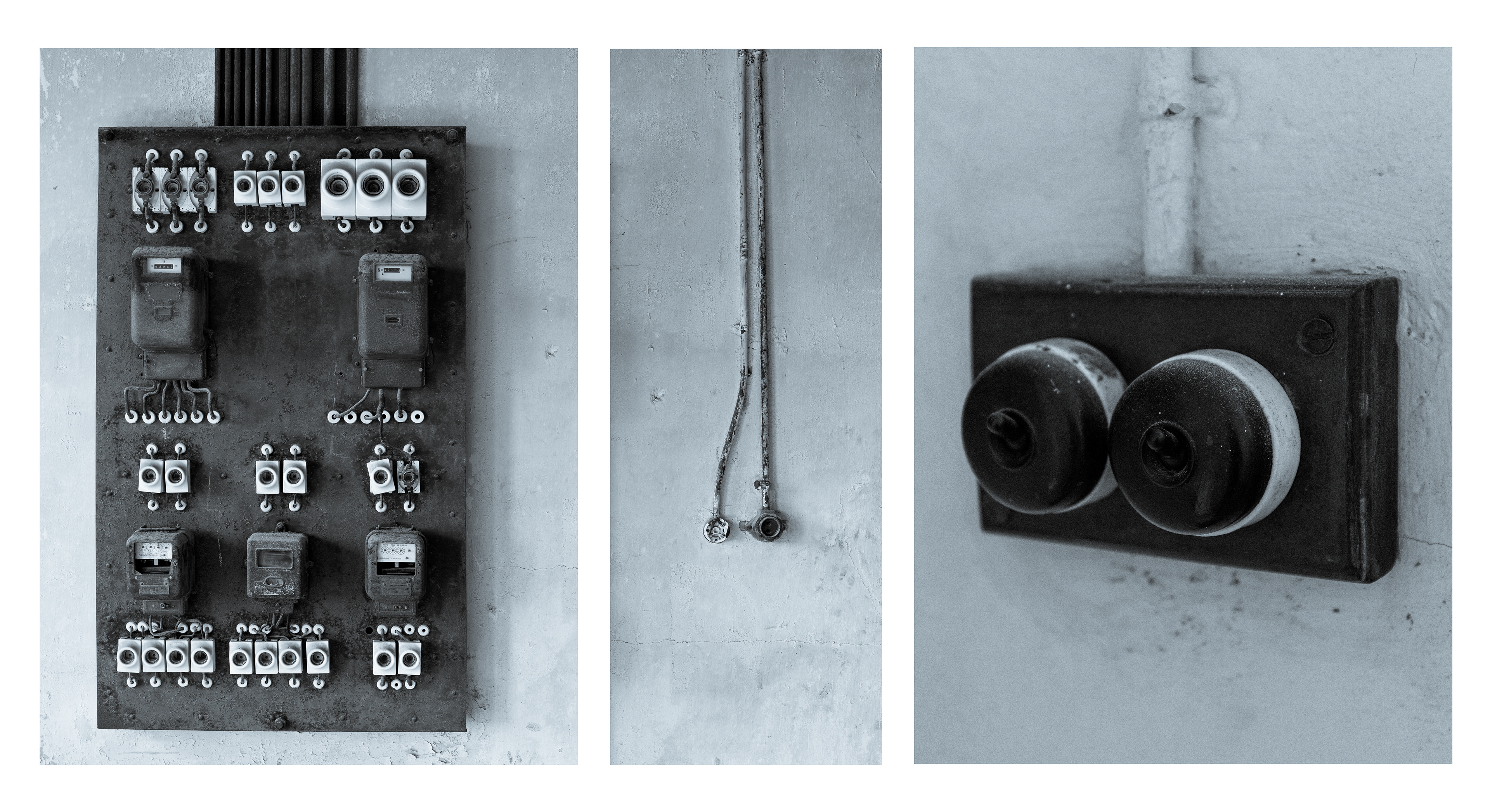 Power Cut - Early 20th Century electrics. Kolmanskop, Namibia.