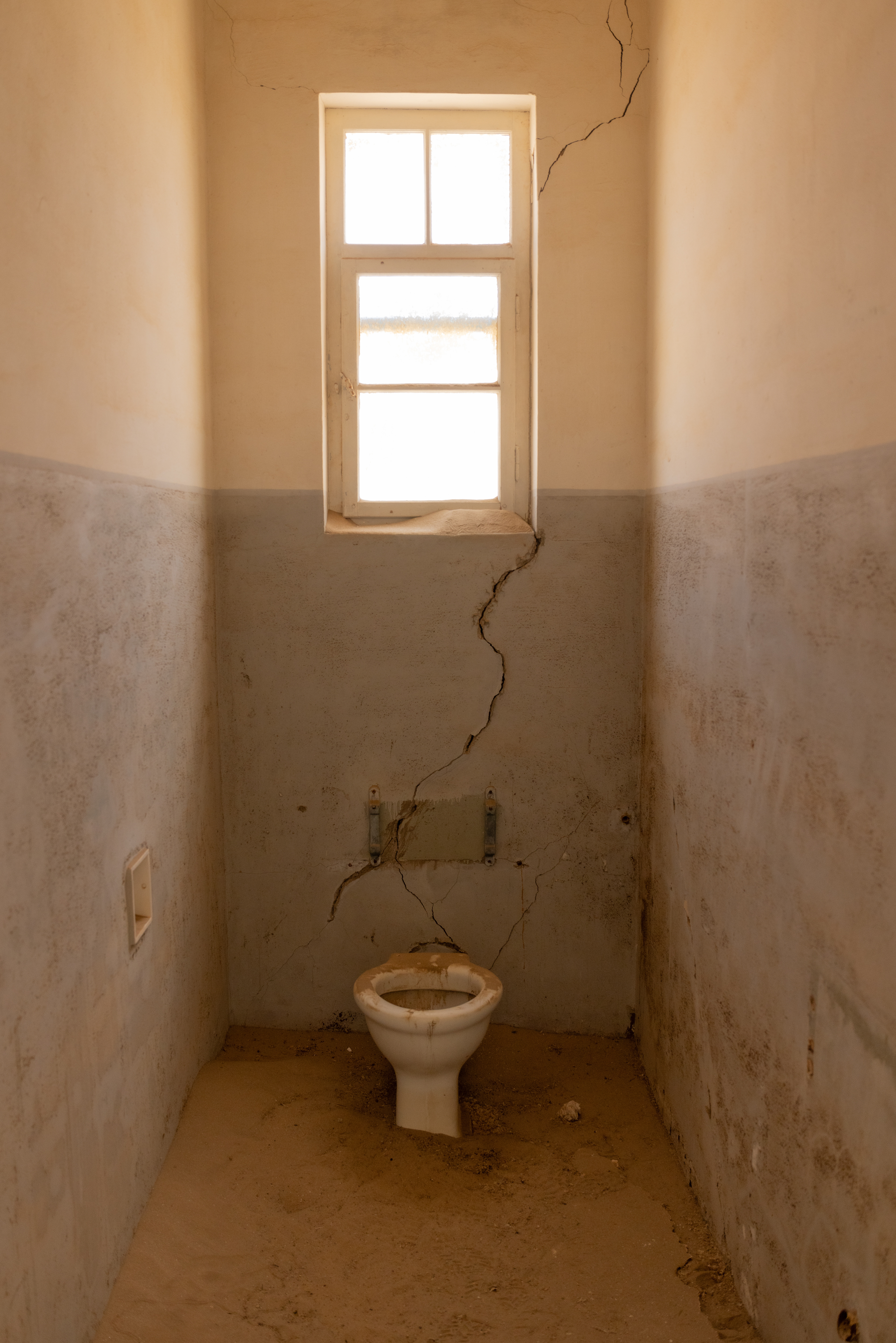 Run Out of Toilet Cleaner - Hospital block, Kolmanskop, Namibia.