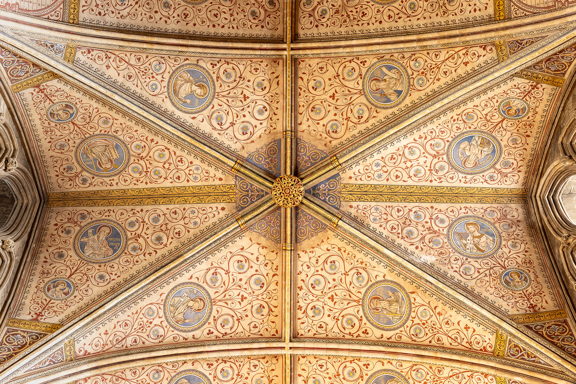 Ceiling detail, Worcester Cathedral.