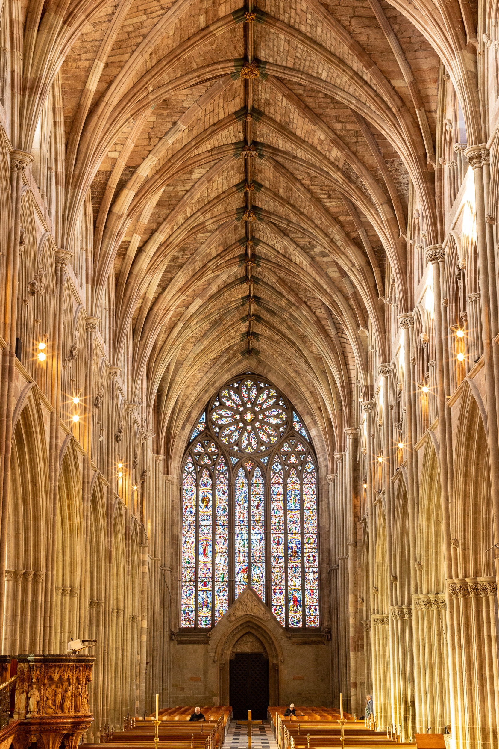 Vaulted ceiling, Worcester Cathedral.