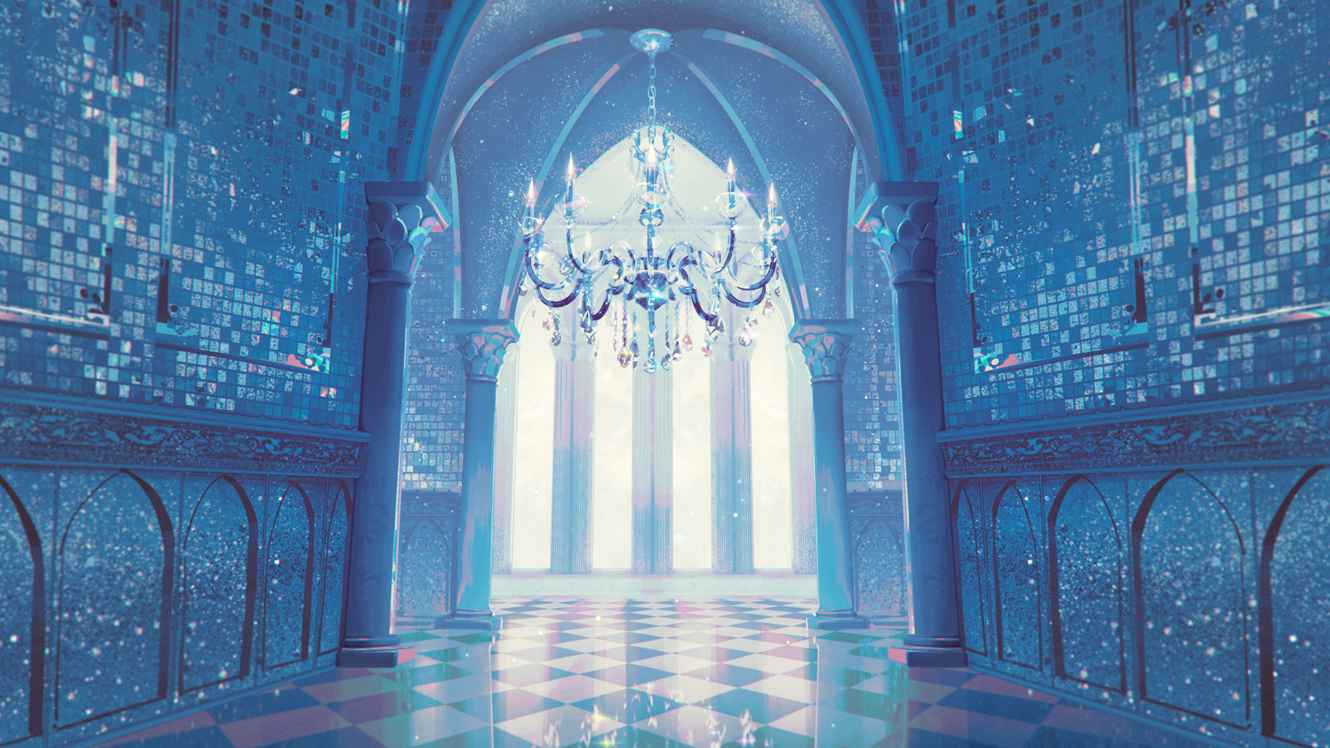 Crystal Castle (2024). 3D Blender blockout and painted in Photoshop