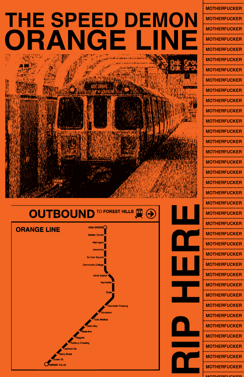 Orange Line Poster