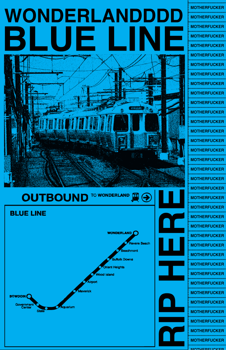 Blue Line Poster