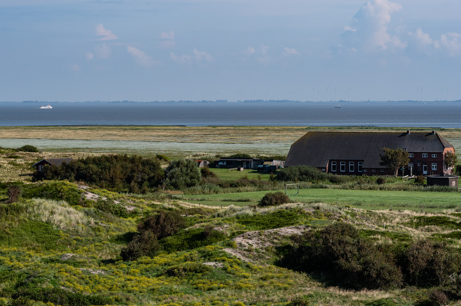 Jugendherberge und Watt