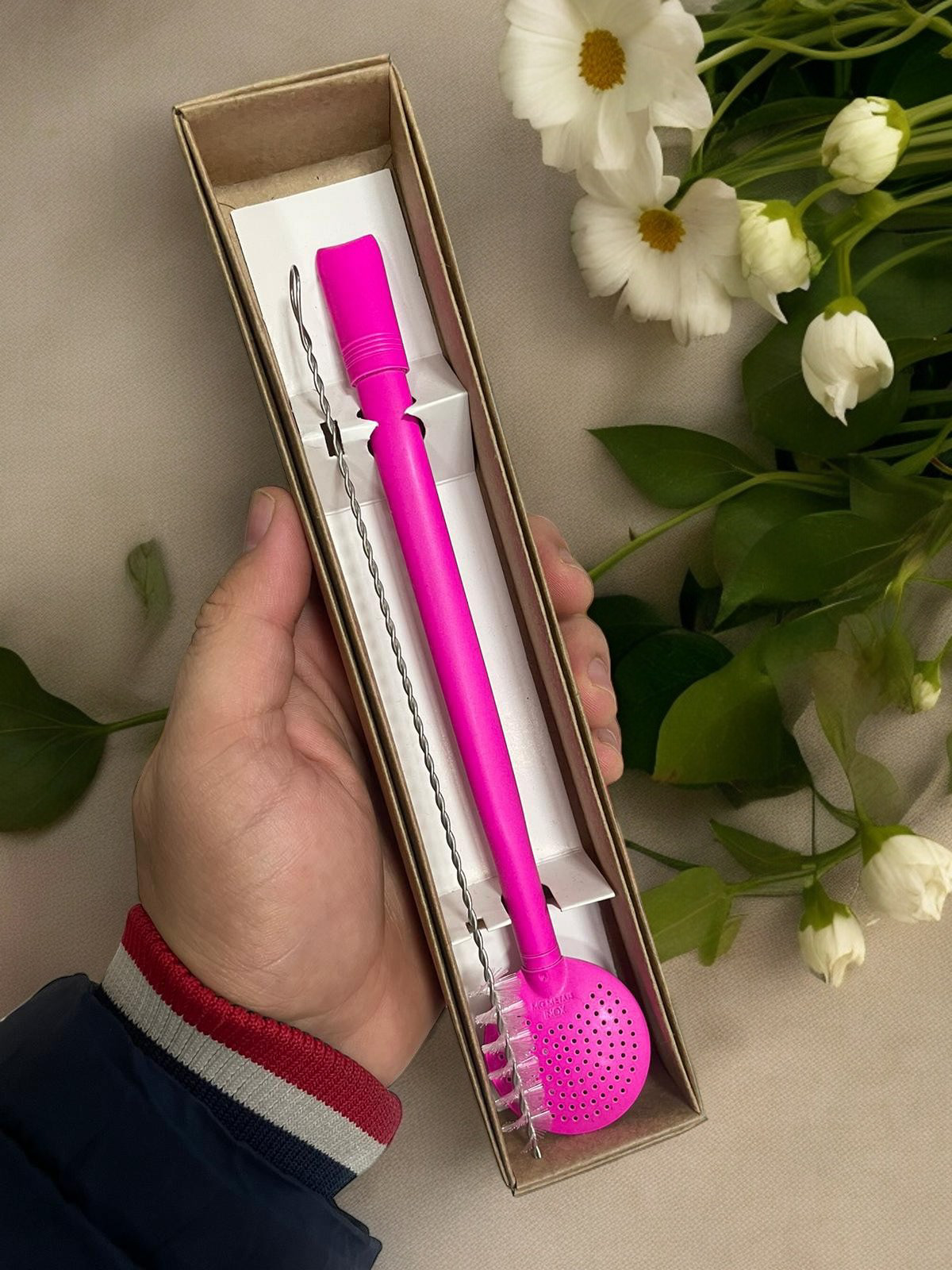 BOMBA DE INOX DESMONTÁVEL ROSA FOSCA