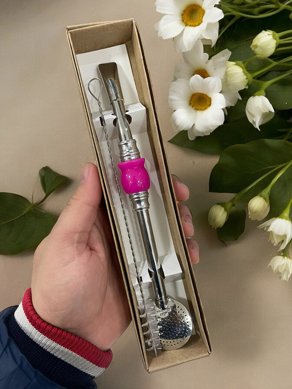 BOMBA DE INOX DESMONTÁVEL PEDRA CUIA ROSA