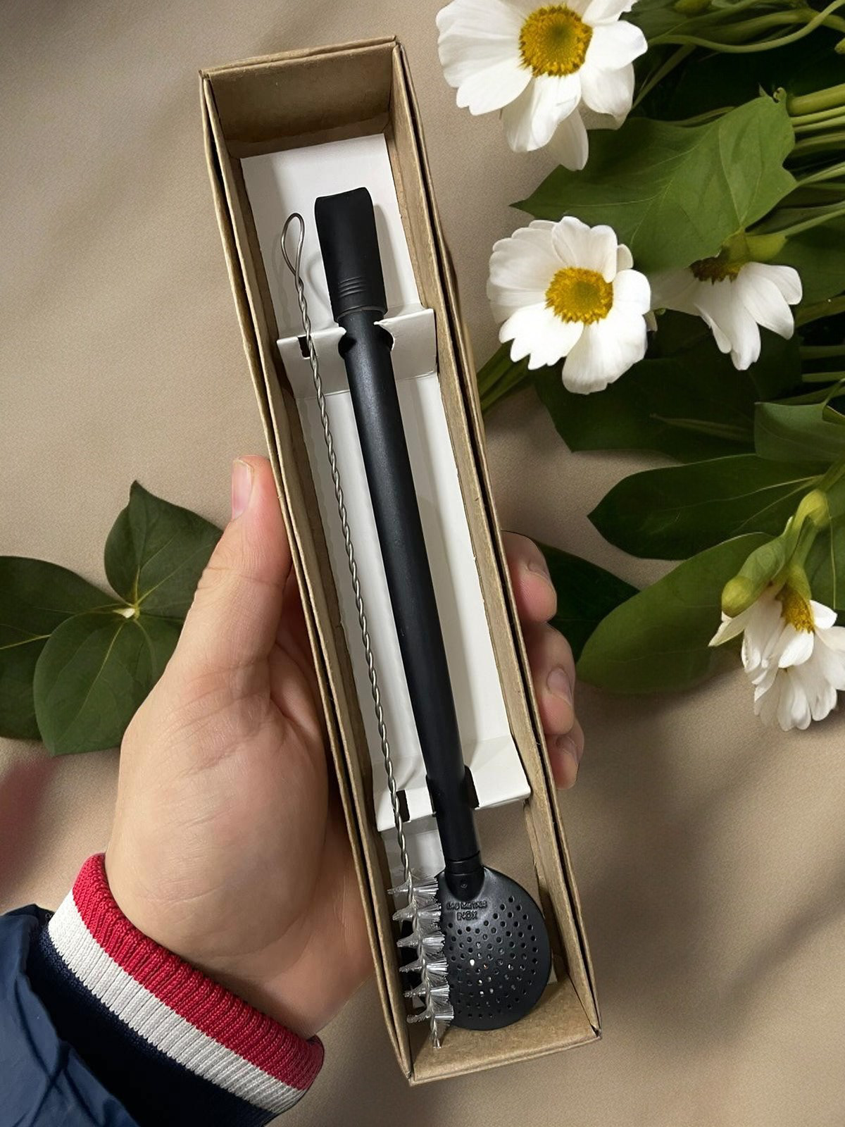 BOMBA DE INOX DESMONTÁVEL PRETA FOSCA